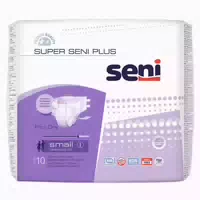 Super Seni Plus Small Inkontinenzhosen, Unisex, 10er Pack, 55 80 Cm, 2100 Ml 8x10 St