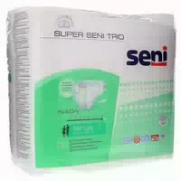Super Seni Trio Large Inkontinenzhosen, Unisex, 10er Pack, 100 150 Cm, 3400 Ml