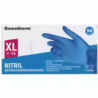 Domotherm Untersuchungshandschuhe Nitril Unsteril Blau Xl 100 st Handschuhe