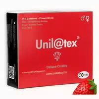 «red Strawberry Aroma» Rote Kondome Mit Erdbeer Aroma 144 Kondome 144 St
