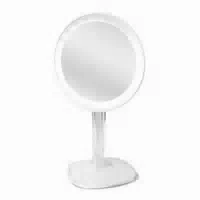 Halo Wiederaufladbarer Led Makeup Spiegel mit 10 Facher Vergrößerung Weiß