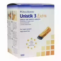 Unistik 3 Extra Eindr Tiefe 2,0 mm Stechhilfe 100 st Lanzetten