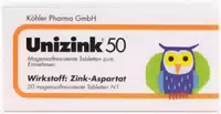 Unizink 50 Magensaftresistente Tabletten 20 Stück