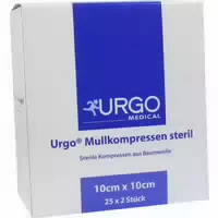 Urgo Mullkompressen 10x10 Cm Steril 25x2 St Kompressen