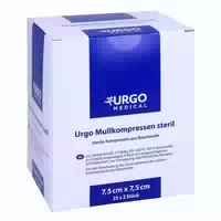 Urgo Mullkompressen 7,5 X 7,5 cm Steril 25 X 2 Kompressen