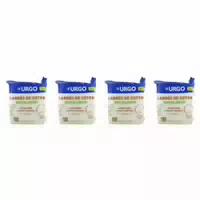 Urgo Quadrate aus Ungebleichter Baumwolle 10 X 8 cm 180 Quadrate Set mit 4
