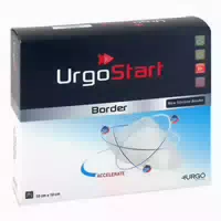Urgostart Border 10x10 cm Schaumstoffwundverband