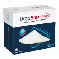 Urgostart Plus Absorb 10x10 Cm Wundauflage 10 St