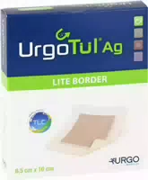 Urgotuel Ag Lite Border 6,5x10cm Verband