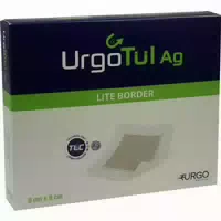 Urgotül Ag Lite Border 8x8 cm Verband 10 st Verband