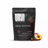 Urvi Energy Gummies mit l Citrullin, Rote Bete, Cordyceps Sinensis & Vitamin B2 – Vegan, 60 stk
