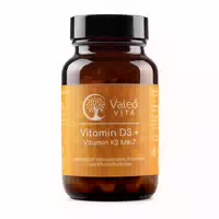 Valeo Vita Vitamin D3 K2 – Hochdosierte Kapseln für Immunsystem & Knochen mit K2vital