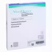 Varihesive Extra Dünn 7,5x7,5 cm Hkv Hydroaktiv 5 st