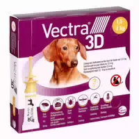 Vectra 3d Lösung gegen Zecken & Flöhe für Hunde 1,5 4 kg