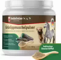 Veddelholzer Natürliches Grünlippmuschelpulver Hund 500g 500 g