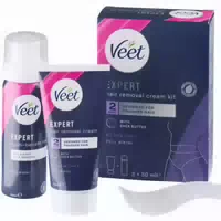 Veet Veet Expert Haarentfernungscreme Set für den Kompletten Bikinibereich