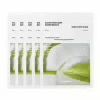 Veganifect Clean And Glow Green Barley Serum Fit Mask 5ea