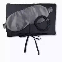 Travel Set Beauty m Tasche, Schlafmaske & Scrunchie m aus Seide