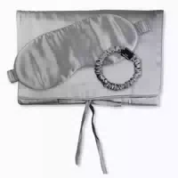 Travel Set Beauty S Tasche, Schlafmaske & Scrunchie S aus Seide
