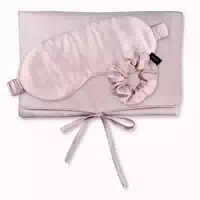 Travel Set Beauty S Tasche, Schlafmaske & Scrunchie S aus Seide
