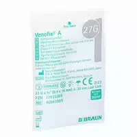 Venofix A Venenpunktionsb 27 G 0,4x16mm 30cm Grau
