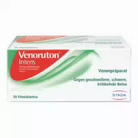Venoruton Intens Zur Behandlung Von Beinschwellungen Ödemen Und Linderung Bei Schweren, Müden Beinen, Spannungsgefühlen Und Kribbeln Bei Chronischer Veneninsuffizienz Wirkstoff: Oxerutin