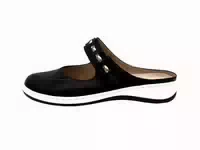 Damen Clogs Komfortable Slipper Schwarz 36 Eu