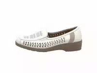 Damen Slip On Flache Schuhe Weiß 42