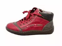 Gefüttert Stiefeletten Plateau Rot 41