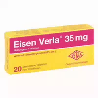 Eisen Verla 35mg 20 st Überzogene Tabletten