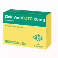 Zink Verla Otc 20 mg Filmtabletten 100 st