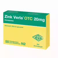Zink Verla Otc 20 mg Filmtabletten 50 st