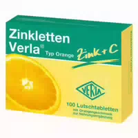 Zinkletten Verla Orange 100 St Lutschtabletten