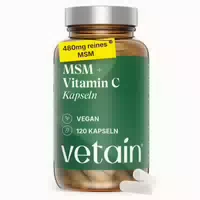 Vetain Msm 1800mg 300mg Vitamin C Kapseln Ohne Zusätze 180 St