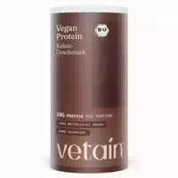 Vetain Proteinpulver Vegan Kakao 20g Eiweiß 100% Bio 600 G