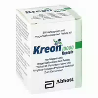 Kreon 10000 50 st Hartkapseln mit Magensaftresistent Überzogenen Pellets
