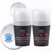 Vichy Homme Deo Roll On Anti Transpirant 72h Dp 2x50 Ml Stifte