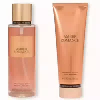 Victorias Secret Set aus Körperspray und Körpermilch – Amber Romance