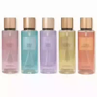 Victorias Secret Set mit 5 Body Sprays Amber Romance Coconut Passion Love Spell Aqua Kis