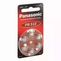 Batterien für Hörgeräte Panasonic Pr 312 6 Stück