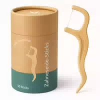 Vigorous 50 stk Nachhaltige Zahnseide Sticks Zahnsticks für Zahnreinigung