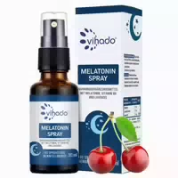 Vihado Melatonin Spray Mit Kirschgeschmack Für Die Nacht 30 Ml