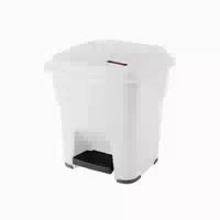 Vileda Professional Abfalleimer Hera mit Pedal, 35 Liter – Berührungslose Nutzung B X l X H : 39 X 39 X 44 Cm, Weiß