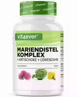 Vit4ever Mariendistel Artischocken Löwenzahn Komplex