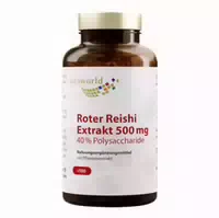 Roter Reishi Extrakt 500 Mg 40% Polysacchar Kapseln