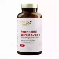 Roter Reishi Extrakt 500 Mg 40% Polysacchar Kapseln