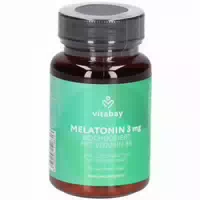 Melatonin Hochdosiert 3 mg Vitamin B6 Vegan Lut