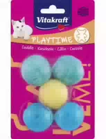Vitakraft Plüschbälle mit Schelle für Katzen