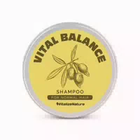 Vitalizenature Vital Balance Shampoo Bar – Olivenöl & Pflanzenextrakte für Normales Haar