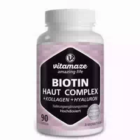 Vitamaze Biotin Haut Complex Kollagen Hyaluron 90 St Kapseln